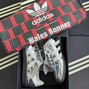 adidas samba wales bonner"silver metallic"